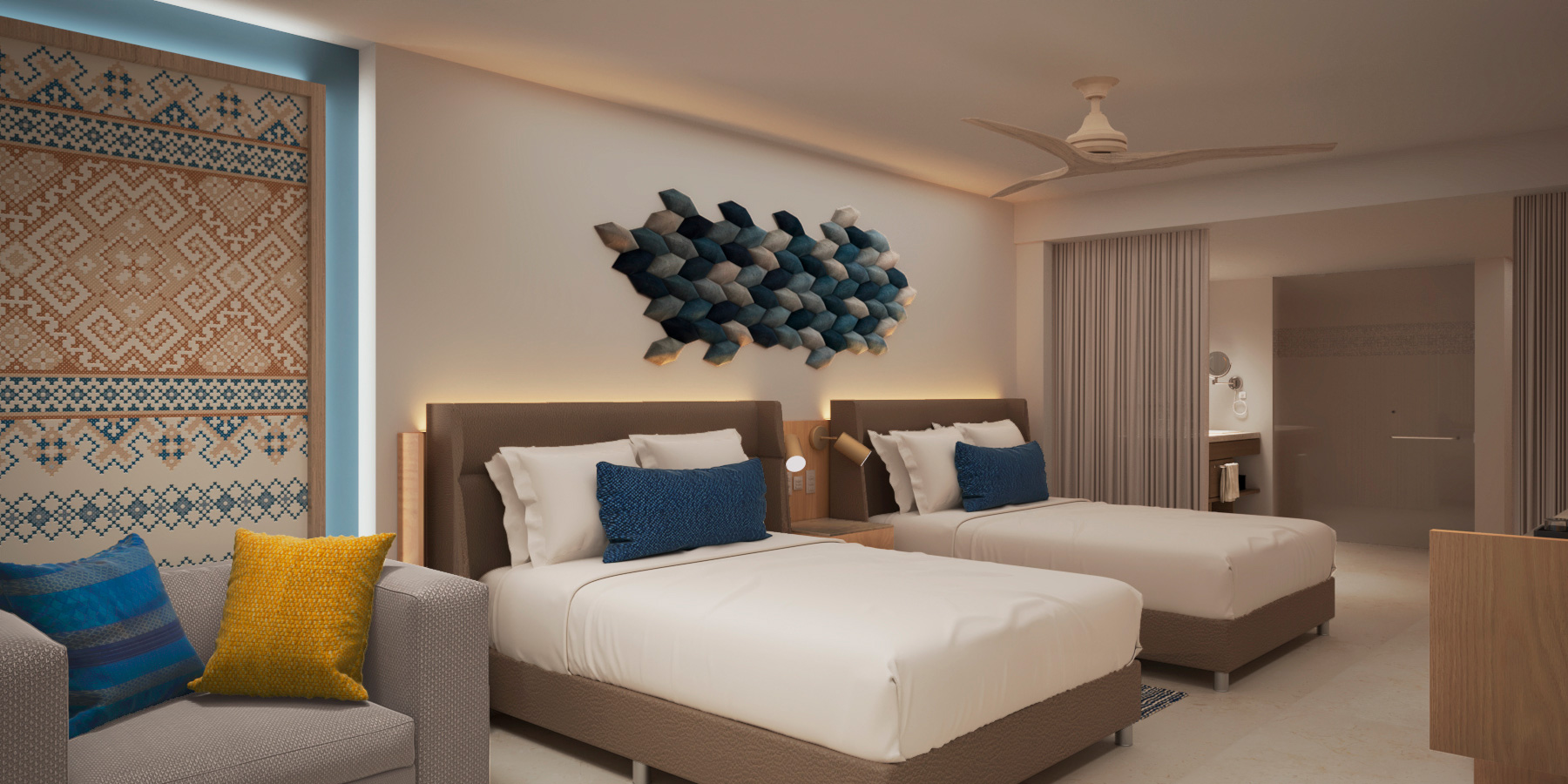 We automate the rooms of the new Royalton in Cancun